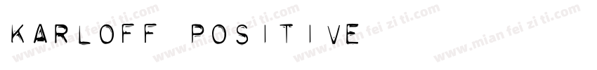 Karloff Positive字体转换